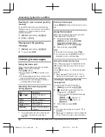 Preview for 52 page of Panasonic KX-TGHA20 Operating Instructions Manual