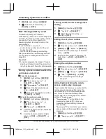 Preview for 54 page of Panasonic KX-TGHA20 Operating Instructions Manual