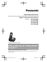 Предварительный просмотр 1 страницы Panasonic KX-TGJ320E Operating Instructions Manual