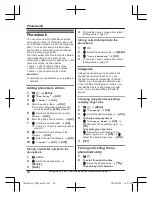 Предварительный просмотр 20 страницы Panasonic KX-TGJ320E Operating Instructions Manual