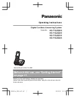 Предварительный просмотр 1 страницы Panasonic KX-TGJ324EB Operating Instructions Manual