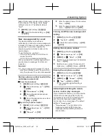 Предварительный просмотр 43 страницы Panasonic KX-TGJ324EB Operating Instructions Manual