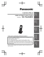 Panasonic KX-TGJA30EX Installation Manual preview