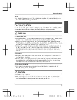 Preview for 5 page of Panasonic KX-TGJA30EX Installation Manual