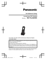 Preview for 9 page of Panasonic KX-TGJA30EX Installation Manual