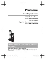 Panasonic KX-TGK210BX Operating Instructions Manual предпросмотр