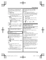 Предварительный просмотр 29 страницы Panasonic KX-TGK210BX Operating Instructions Manual