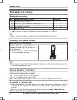 Предварительный просмотр 2 страницы Panasonic KX-TGK220E Quick Manual