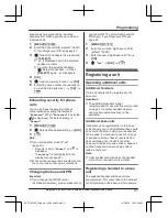 Предварительный просмотр 31 страницы Panasonic KX-TGK222E Operating Instructions Manual