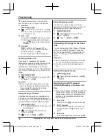 Предварительный просмотр 32 страницы Panasonic KX-TGK222E Operating Instructions Manual