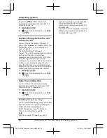 Предварительный просмотр 38 страницы Panasonic KX-TGK222E Operating Instructions Manual