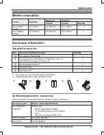 Предварительный просмотр 3 страницы Panasonic KX-TGK310E Operating Instructions Manual