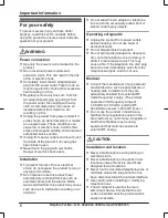 Preview for 6 page of Panasonic KX-TGK310E Operating Instructions Manual