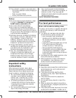 Preview for 7 page of Panasonic KX-TGK310E Operating Instructions Manual