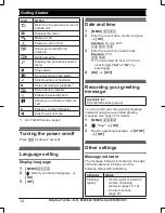 Предварительный просмотр 14 страницы Panasonic KX-TGK310E Operating Instructions Manual