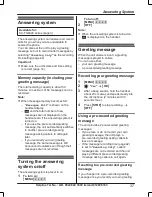 Preview for 37 page of Panasonic KX-TGK310E Operating Instructions Manual