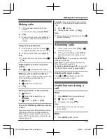 Предварительный просмотр 15 страницы Panasonic KX-TGK320AZB Operating Instructions Manual