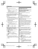 Предварительный просмотр 32 страницы Panasonic KX-TGK320AZB Operating Instructions Manual