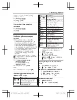 Предварительный просмотр 37 страницы Panasonic KX-TGK320AZB Operating Instructions Manual