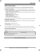 Preview for 5 page of Panasonic KX-TGK320E Operating Instructions Manual