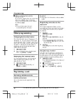 Preview for 44 page of Panasonic KX-TGL460 Operating Instructions Manual