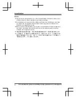 Preview for 8 page of Panasonic KX-TGLA40 Installation Manual