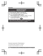 Preview for 12 page of Panasonic KX-TGLA40 Installation Manual