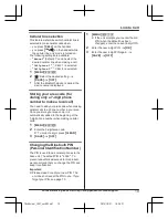 Предварительный просмотр 19 страницы Panasonic KX-TGLA40 Operating Instructions Manual