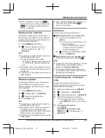 Предварительный просмотр 23 страницы Panasonic KX-TGLA40 Operating Instructions Manual