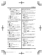 Предварительный просмотр 27 страницы Panasonic KX-TGLA40 Operating Instructions Manual