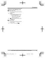 Предварительный просмотр 31 страницы Panasonic KX-TGLA40 Operating Instructions Manual