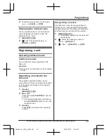 Предварительный просмотр 43 страницы Panasonic KX-TGLA40 Operating Instructions Manual