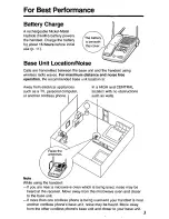 Предварительный просмотр 3 страницы Panasonic KX-TGM240 User Manual