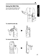 Предварительный просмотр 15 страницы Panasonic KX-TGM240 User Manual