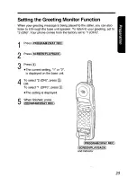 Предварительный просмотр 25 страницы Panasonic KX-TGM240 User Manual