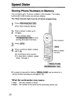 Предварительный просмотр 32 страницы Panasonic KX-TGM240 User Manual