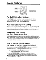 Предварительный просмотр 36 страницы Panasonic KX-TGM240 User Manual