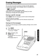 Предварительный просмотр 41 страницы Panasonic KX-TGM240 User Manual