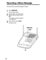 Предварительный просмотр 42 страницы Panasonic KX-TGM240 User Manual