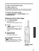 Предварительный просмотр 45 страницы Panasonic KX-TGM240 User Manual