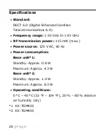 Предварительный просмотр 26 страницы Panasonic KX-TGM420 Operating Instructions Manual