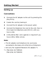 Предварительный просмотр 27 страницы Panasonic KX-TGM420 Operating Instructions Manual