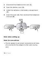 Предварительный просмотр 36 страницы Panasonic KX-TGM420 Operating Instructions Manual