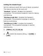 Предварительный просмотр 66 страницы Panasonic KX-TGM420 Operating Instructions Manual