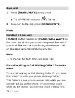 Предварительный просмотр 74 страницы Panasonic KX-TGM420 Operating Instructions Manual