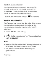 Предварительный просмотр 76 страницы Panasonic KX-TGM420 Operating Instructions Manual