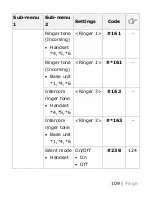 Предварительный просмотр 109 страницы Panasonic KX-TGM420 Operating Instructions Manual