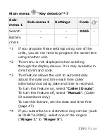 Предварительный просмотр 119 страницы Panasonic KX-TGM420 Operating Instructions Manual