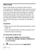 Предварительный просмотр 124 страницы Panasonic KX-TGM420 Operating Instructions Manual