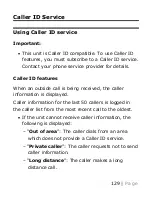 Предварительный просмотр 129 страницы Panasonic KX-TGM420 Operating Instructions Manual